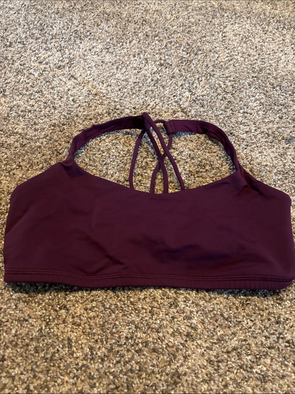lululemon athletica Strappy Back Sports Bra - Plum